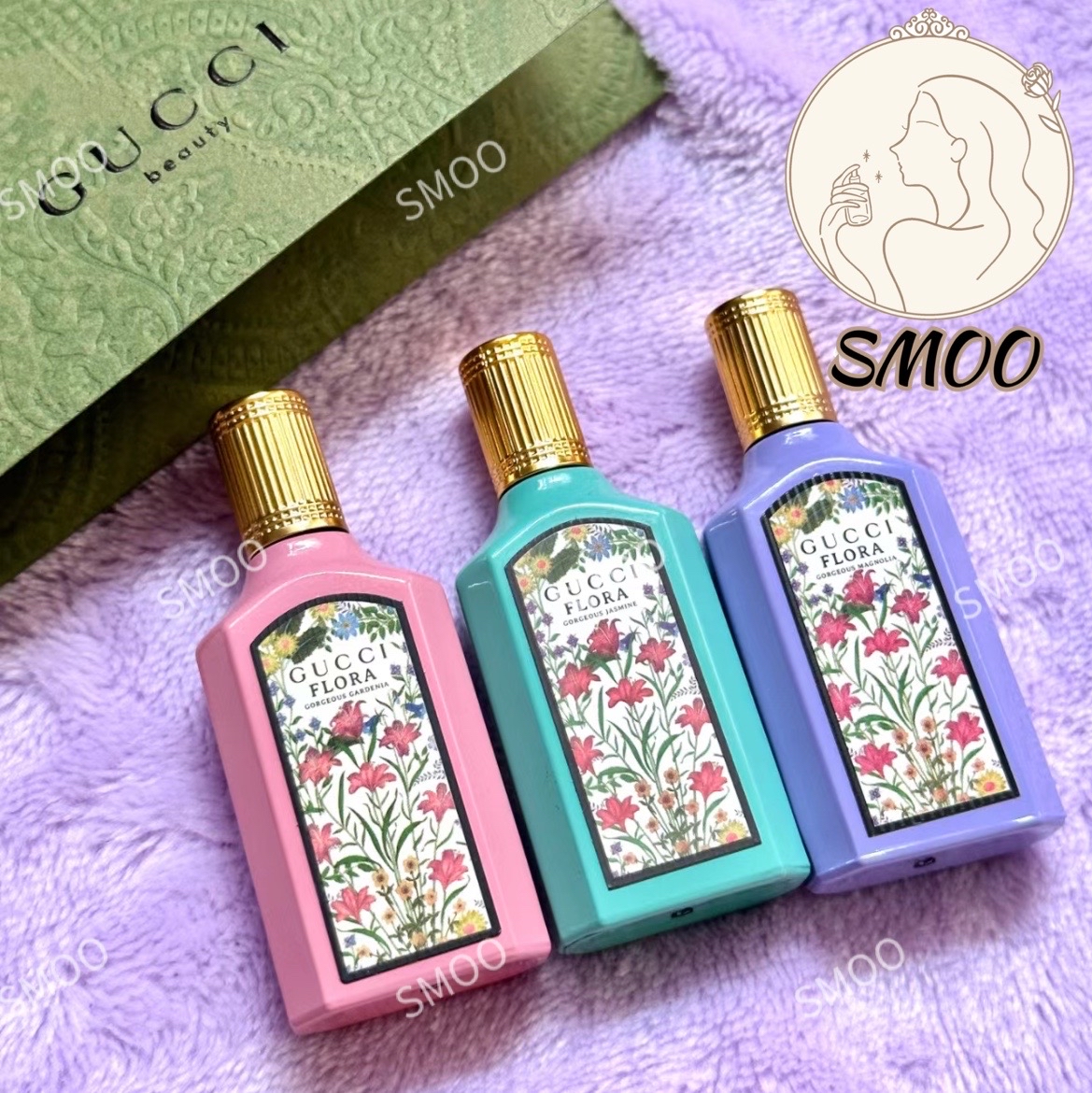 【Miniature】Gucci Flora Gorgeous Gardenia/Jasmine/Magnolia Eau de Parfum 5ml*3pcs